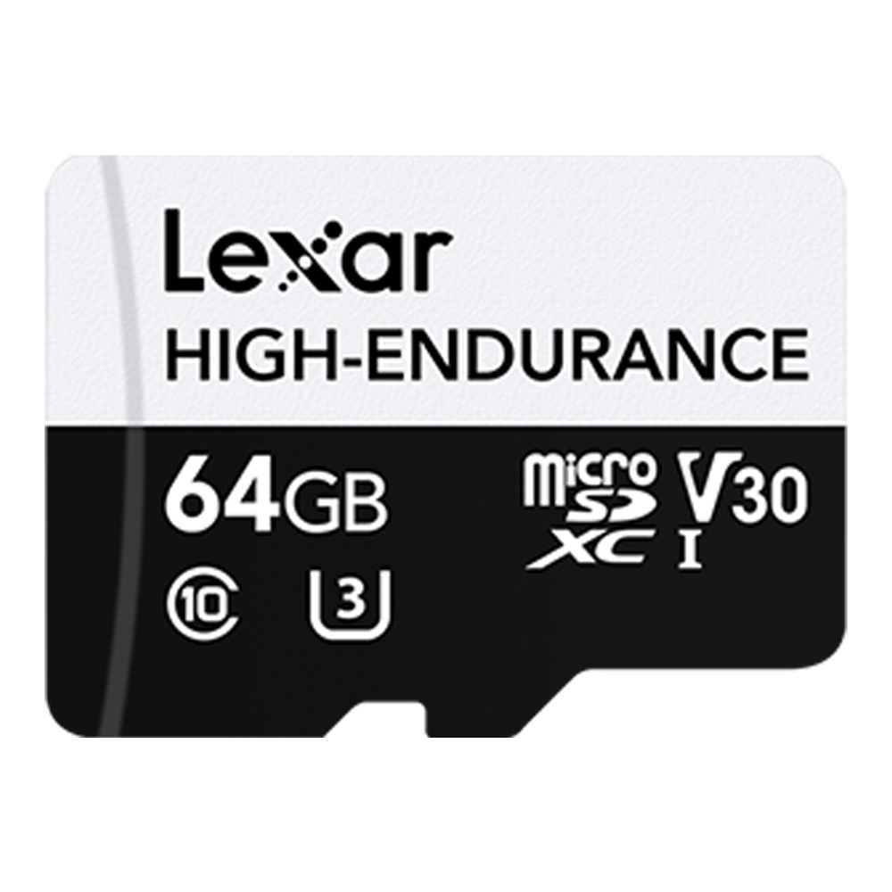 64 GB MICRO SD CARD (ไมโครเอสดีการ์ด) LEXAR HIGH-ENDURANCE (LMSHGED064G)