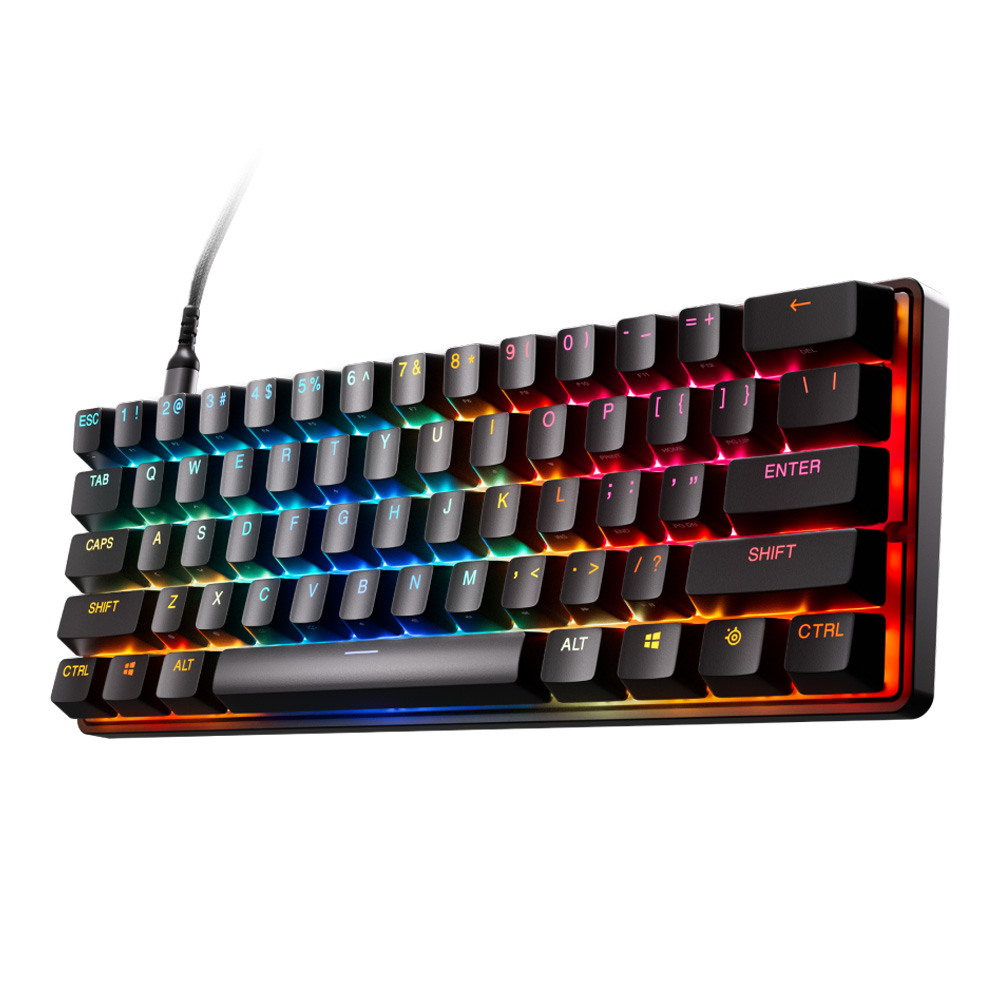 KEYBOARD (คีย์บอร์ด) STEELSERIES APEX PRO MINI GEN 3 OMNIPOINT 3.0 SWITCH RGB EN - BLACK