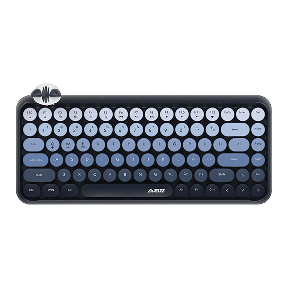 WIRELESS KEYBOARD (คีย์บอร์ดไร้สาย) AJAZZ 308I RUBBER DOME NON-BACKLIT EN/TH - MIST BLUE