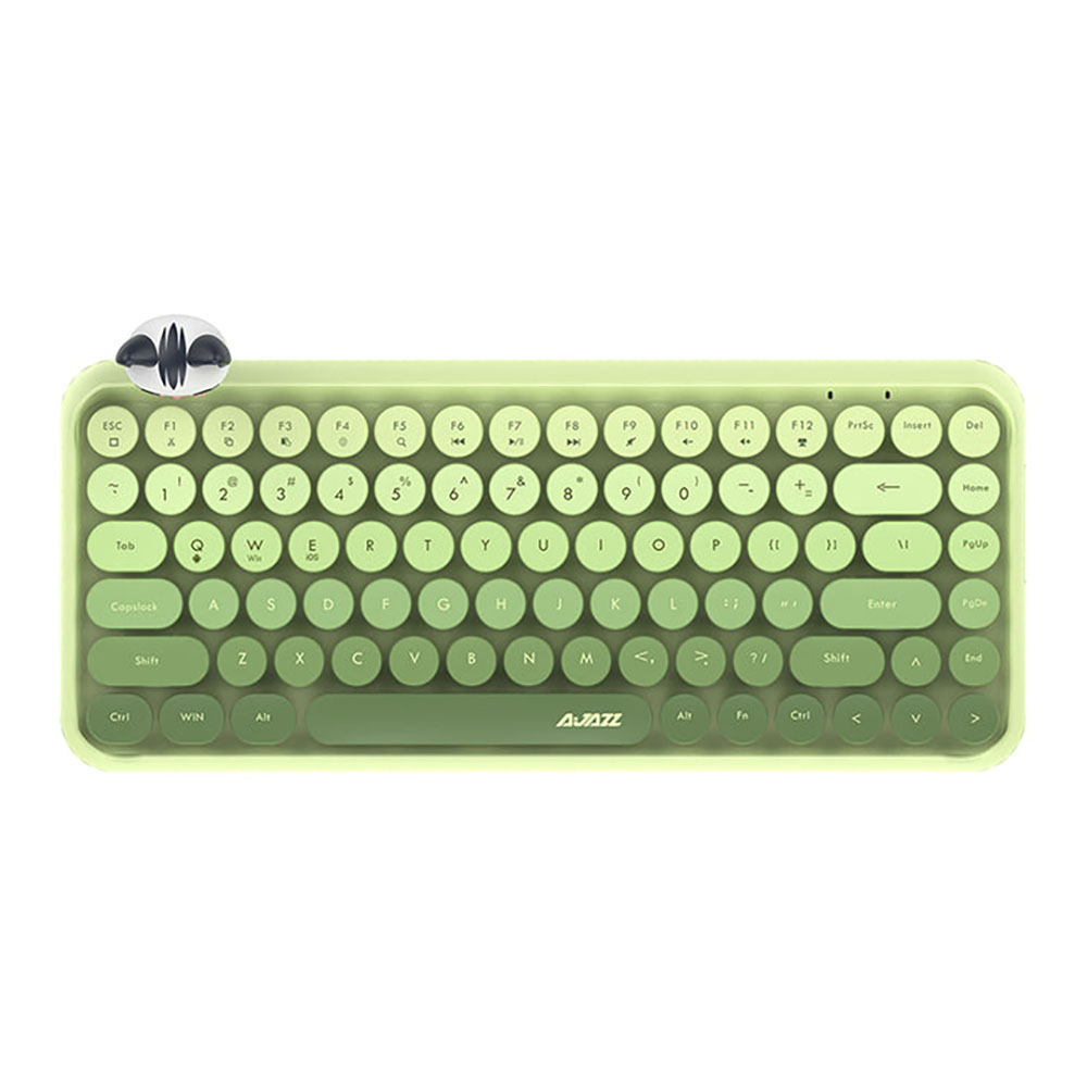WIRELESS KEYBOARD (คีย์บอร์ดไร้สาย) AJAZZ 308I RUBBER DOME NON-BACKLIT EN/TH - MILK GREEN