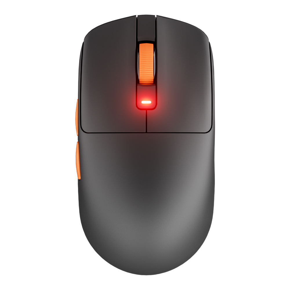 WIRELESS MOUSE (เมาส์ไร้สาย) ROYAL KLUDGE M30 - BLACK-ORANGE