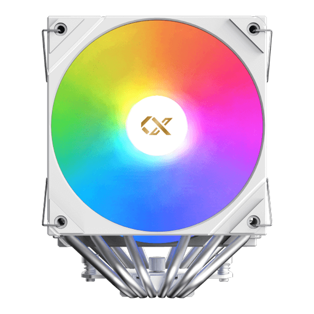 CPU AIR COOLER (พัดลมซีพียู) XIGMATEK AK6 DUAL DIGITAL ARCTIC - WHITE (EN45851)