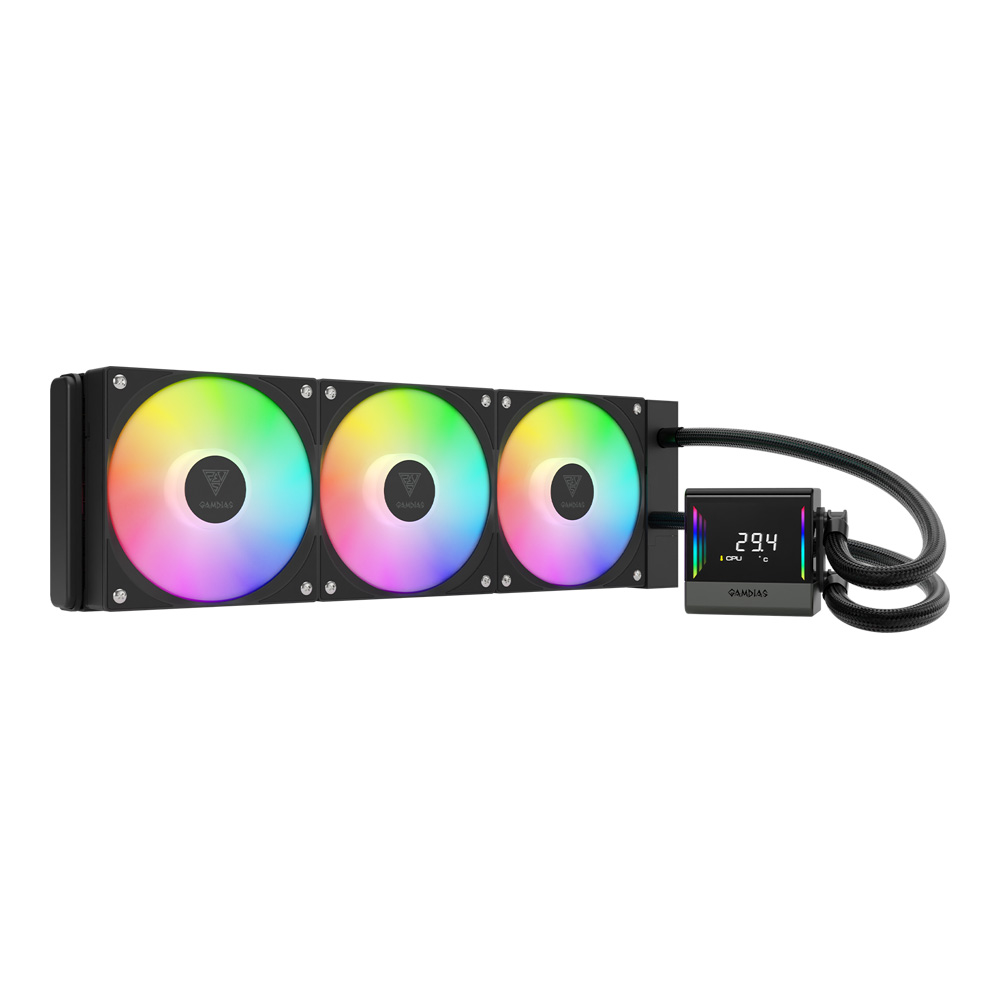 CPU LIQUID COOLER (ระบบระบายความร้อนด้วยน้ำ) GAMDIAS CHIONE E4-360 - BLACK