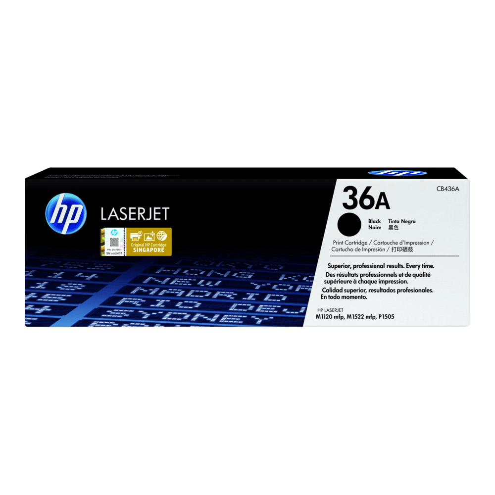 TONER (หมึกสำหรับเครื่องพิมพ์) HP 36A BLACK (CB436A)