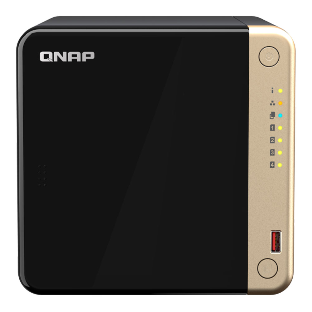 NAS (อุปกรณ์จัดเก็บข้อมูลบนเครือข่าย) QNAP TS-464U-8G 4-BAY - INTEL CELERON N5095 4-CORE 8 GB ON BOARD