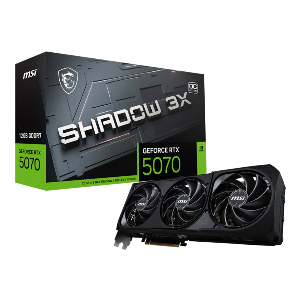 MSI GeForce RTX 5070 12G Shadow 3X OC - 12GB GDDR7