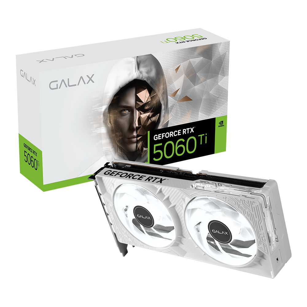 Galax GeForce RTX 5060 Ti 1-Click OC White - 8GB GDDR7