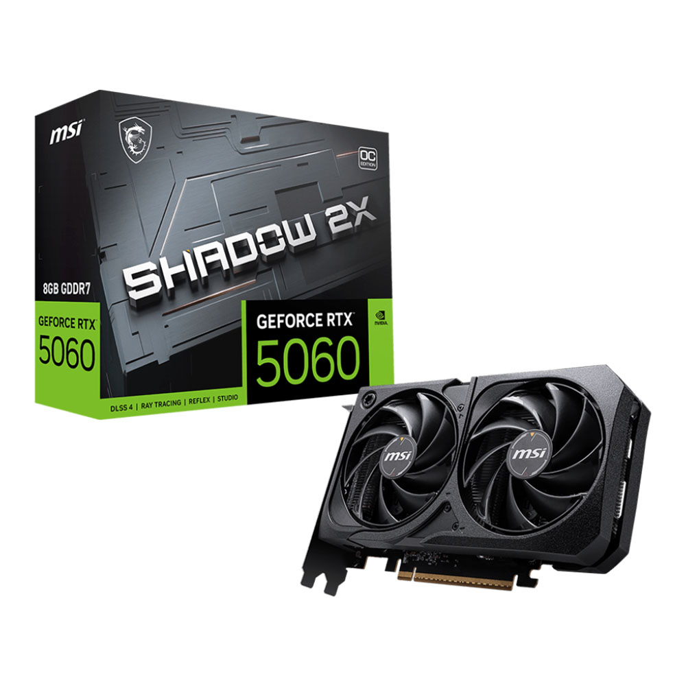 MSI GeForce RTX 5060 8G Shadow 2X OC - 8GB GDDR7
