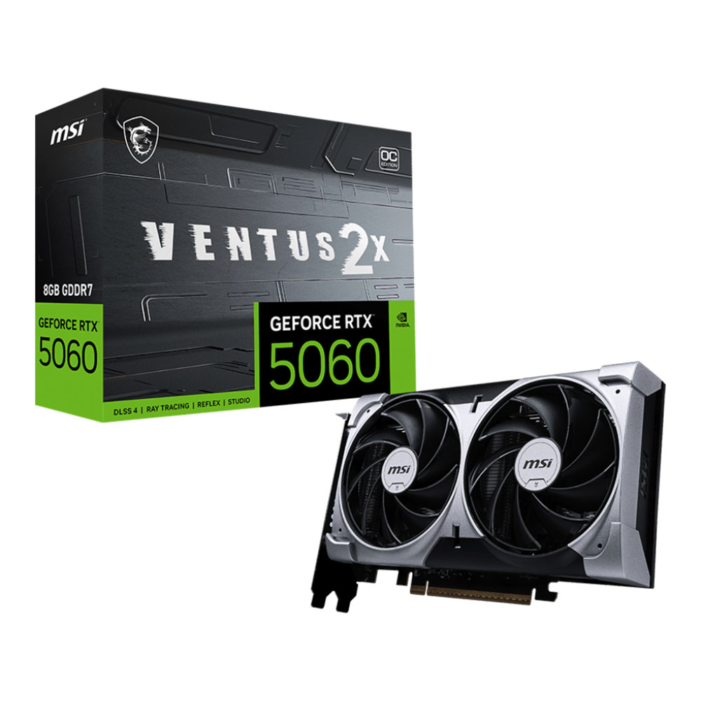 MSI GeForce RTX 5060 8G Ventus 2X OC - 8GB GDDR7