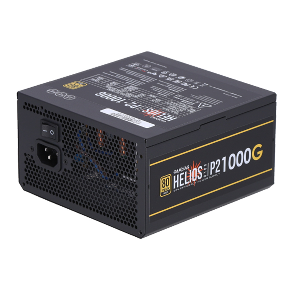 POWER SUPPLY (อุปกรณ์จ่ายไฟ) GAMDIAS HELIOS P2-1000G - 1000W 80 PLUS GOLD BLACK ATX