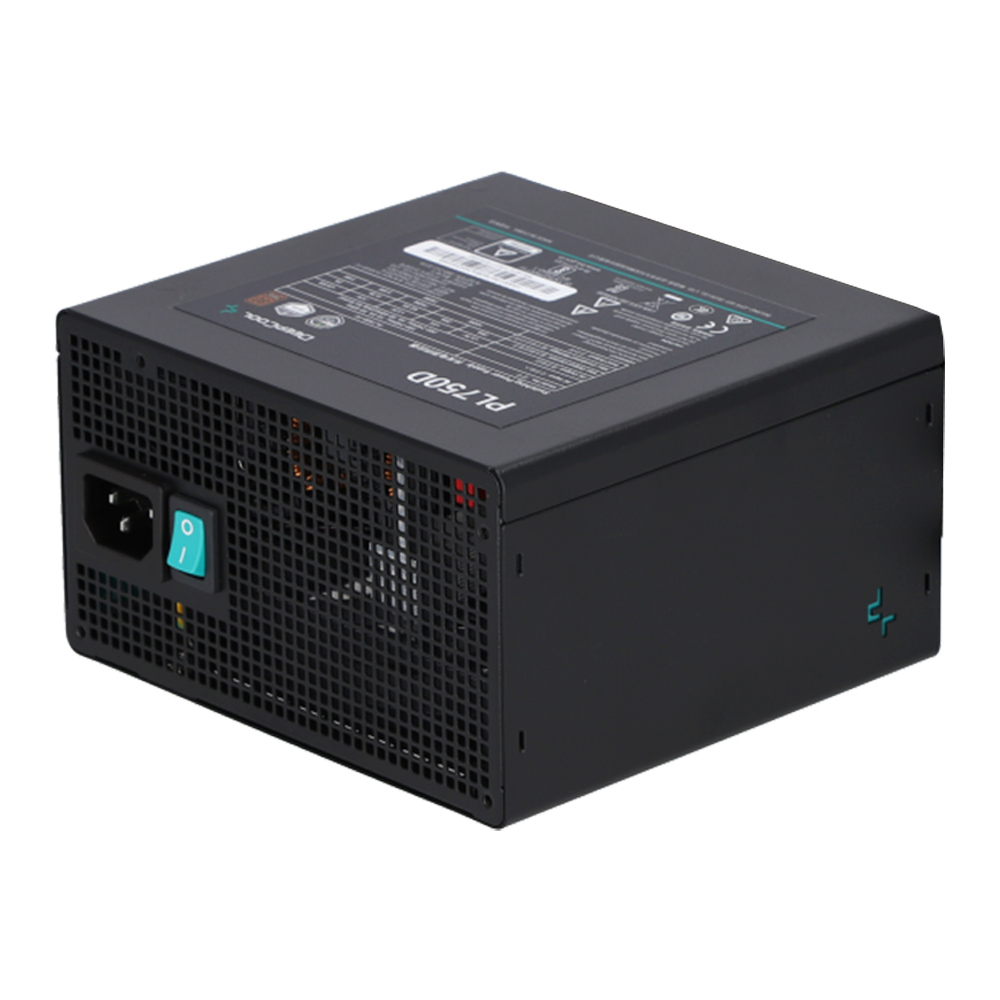 POWER SUPPLY (อุปกรณ์จ่ายไฟ) DEEPCOOL PL750D - 750W 80 PLUS BRONZE BLACK ATX