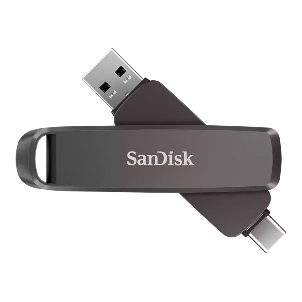 2 TB FLASH DRIVE (แฟลชไดร์ฟ) SANDISK EXTREME PRO DUAL DRIVE - BLACK (SDDDE1-2T00-G46)
