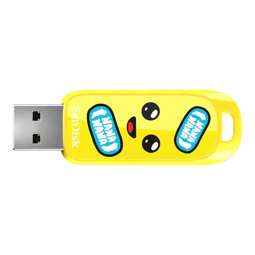 128 GB FLASH DRIVE (แฟลชไดร์ฟ) SANDISK FORTNITE PEELY EDITION - YELLOW (SDCZIF-128G-G46)