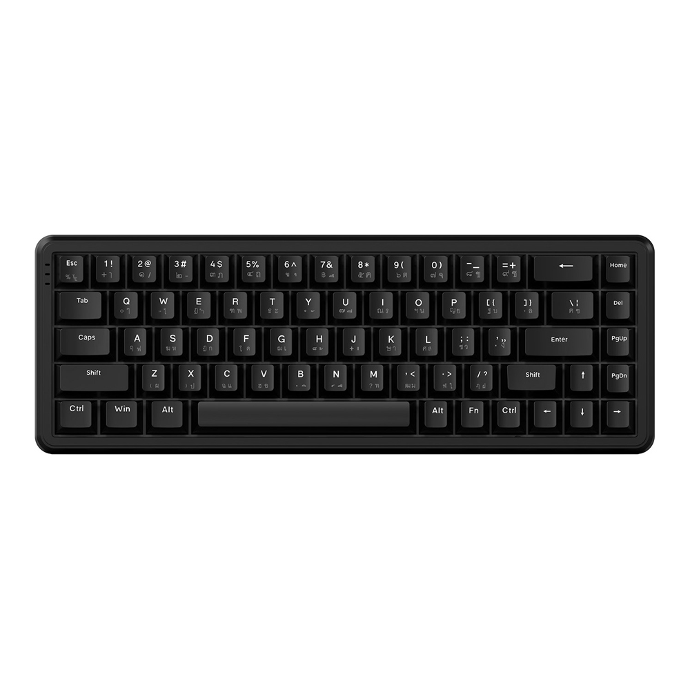 WIRELESS KEYBOARD (คีย์บอร์ดไร้สาย) AJAZZ AK680 MAGNETIC GRAIN SWITCH RGB EN/TH - BLACK