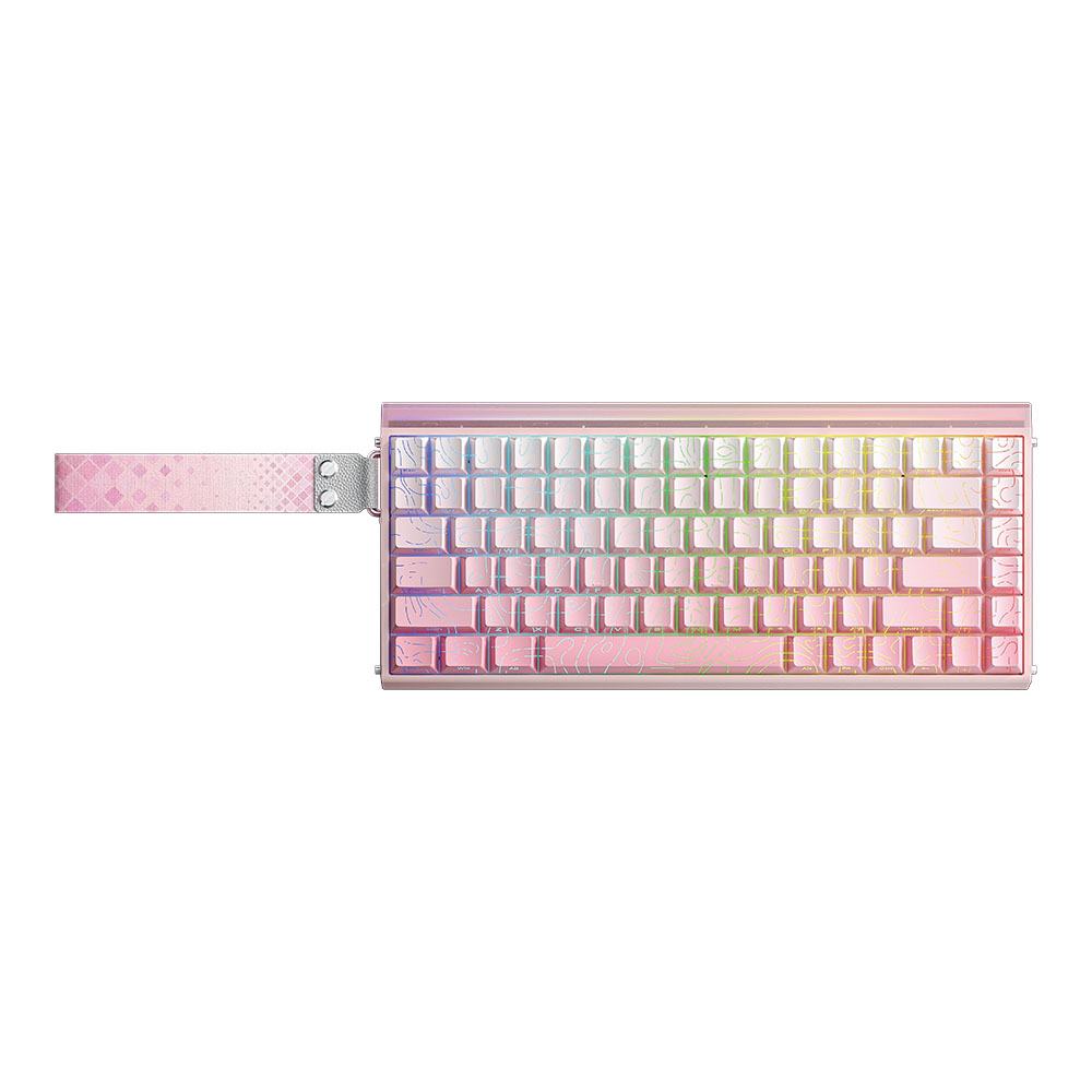 KEYBOARD (คีย์บอร์ด) AULA HERO84HE NEPTUNE MAGNETIC SWITCH RGB - PINK