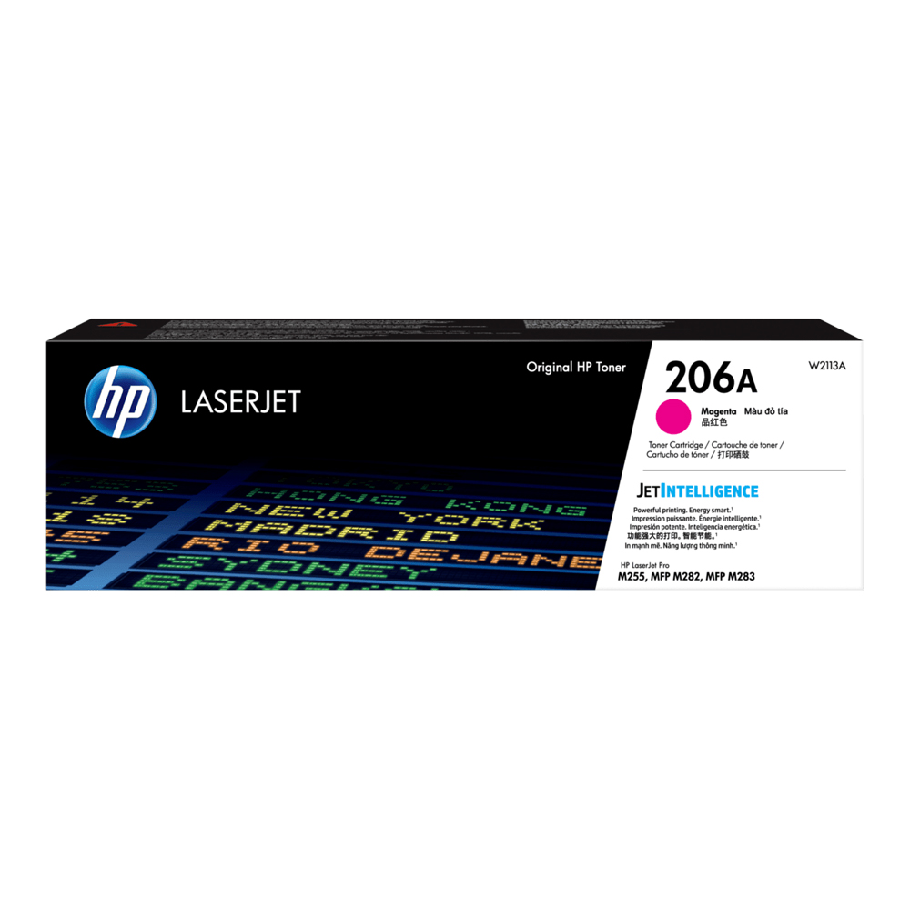 TONER (หมึกสำหรับเครื่องพิมพ์) HP 206A MAGENTA ORIGINAL LASERJET TONER CARTRIDGE (W2113A)