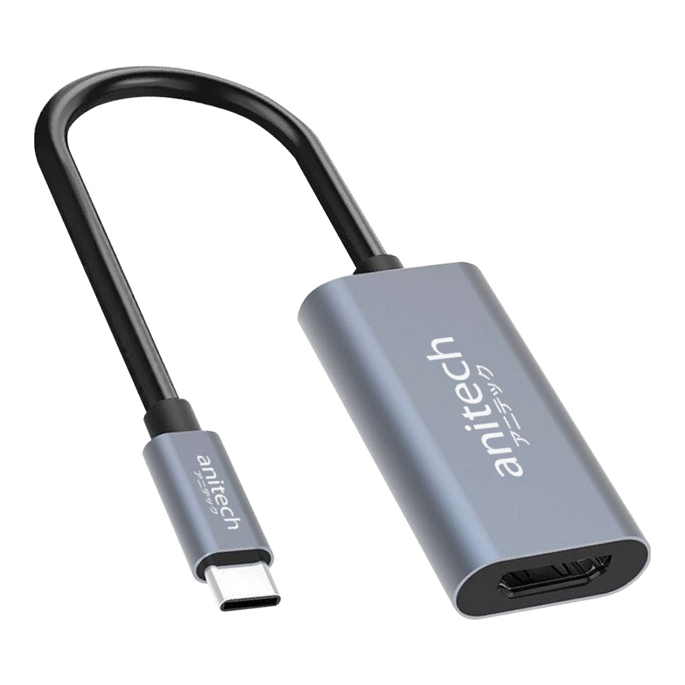 USB-C TO HDMI ADAPTER (อะแดปเตอร์แปลงสัญญาณภาพ) ANITECH RA203 - SILVER
