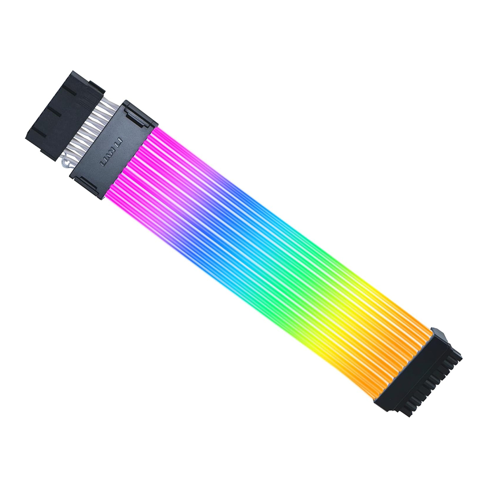 SLEEVED CABLE (สายถัก) LIAN LI STRIMER WIRELESS 24P CONTROLLER INCLUDED - BLACK (PW24-1W-T)