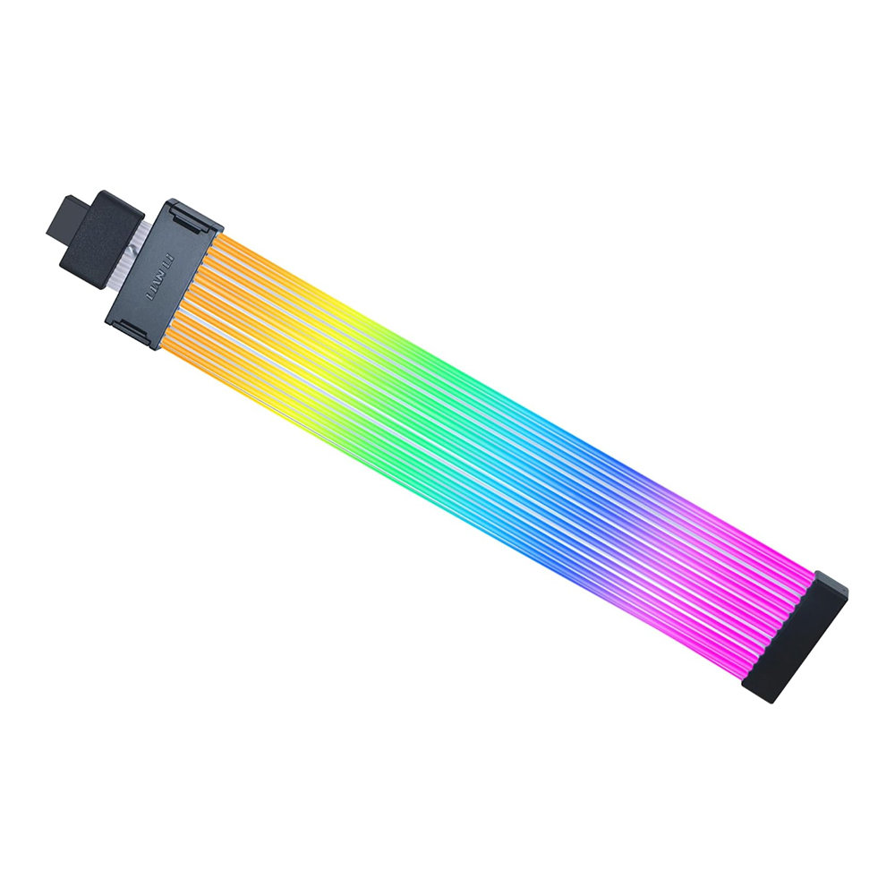 SLEEVED CABLE (สายถัก) LIAN LI STRIMER WIRELESS 16-12 - BLACK (PW16-121W)