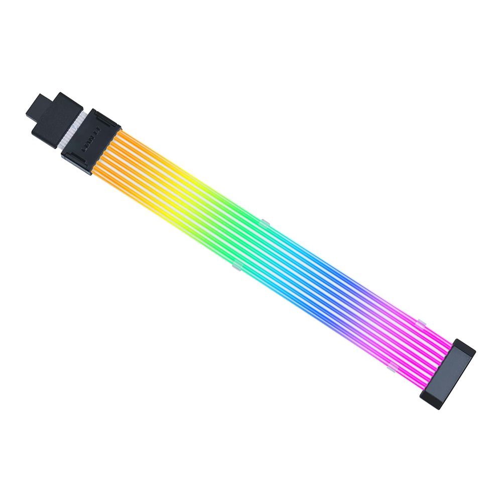 SLEEVED CABLE (สายถัก) LIAN LI STRIMER WIRELESS 16-8 - BLACK (PW16-81W)