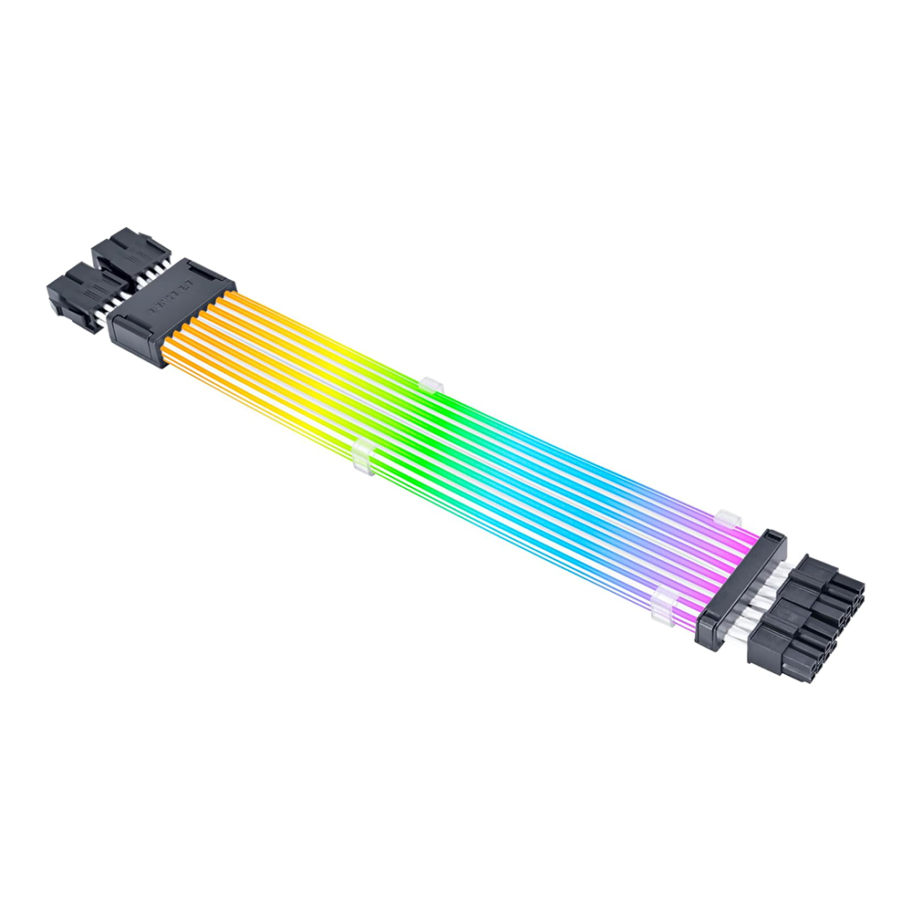 SLEEVED CABLE (สายถัก) LIAN LI STRIMER WIRELESS CPU 2×8-PIN - BLACK (PW8-1W-CPU)