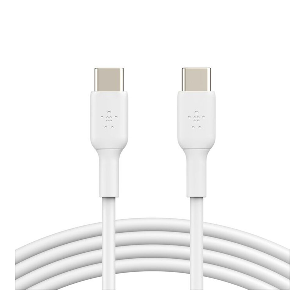 CHARGER CABLE (สายชาร์จ) BELKIN BOOSTCHARGE USB-C TO USB-C CABLE 1M - WHITE (CAB003bt1MWH)