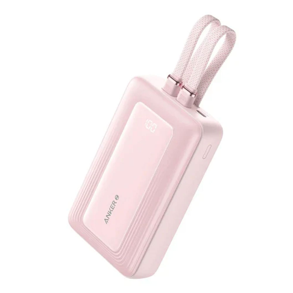 POWER BANK (พาวเวอร์แบงค์) ANKER ZOLO BUILT-IN USB-C + LIGHTING 20000 mAh - PINK (A1681H51)