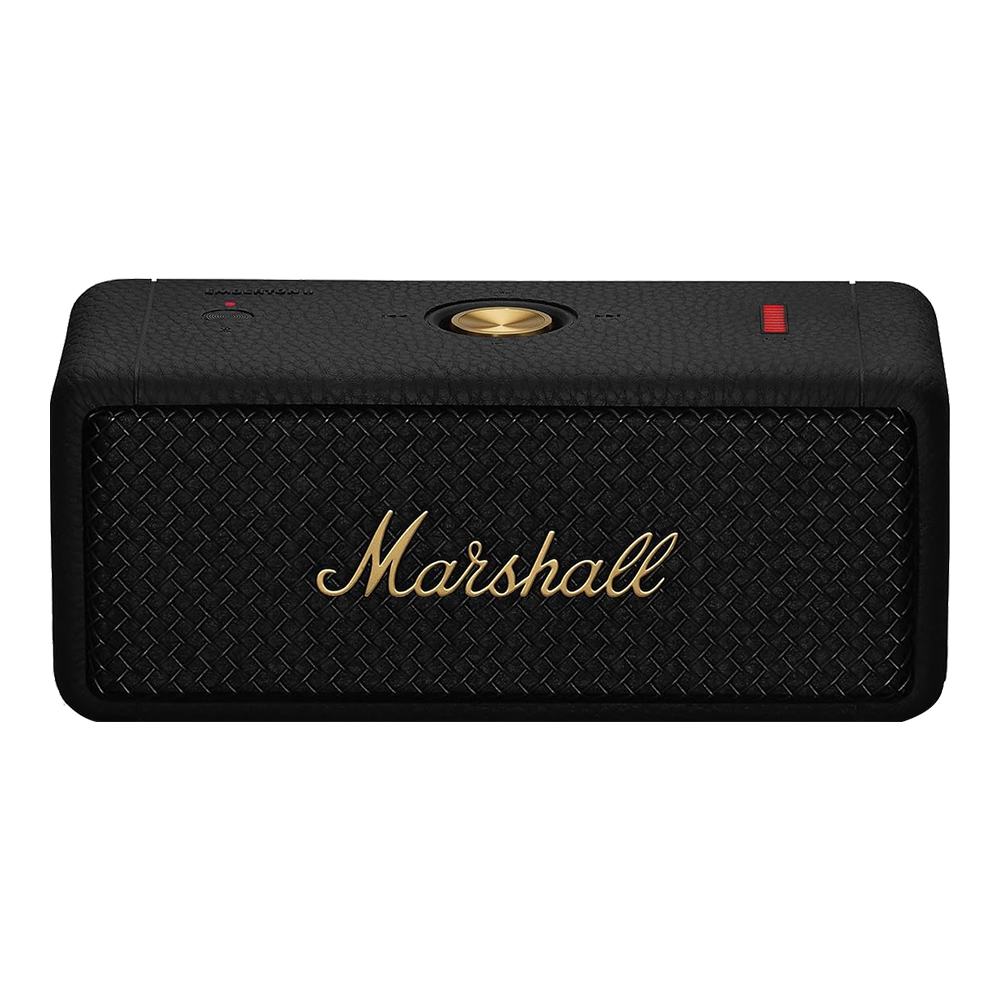 BLUETOOTH SPEAKER (ลำโพงบลูทูธ) MARSHALL EMBERTON II - BLACK AND BRASS
