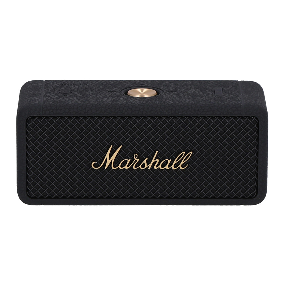 BLUETOOTH SPEAKER (ลำโพงบลูทูธ) MARSHALL EMBERTON II - BLACK AND BRASS