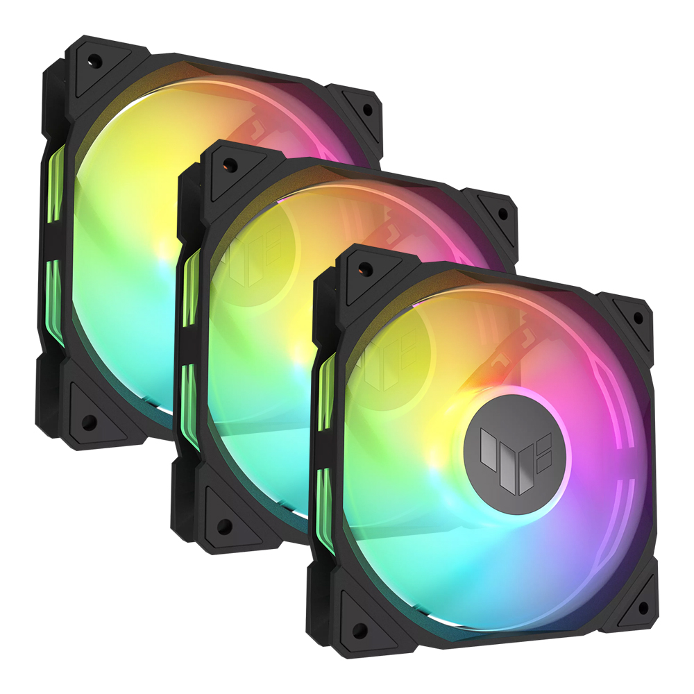 CASE FAN (พัดลมเคส) ASUS TUF GAMING TR120 ARGB 3 PACK - BLACK