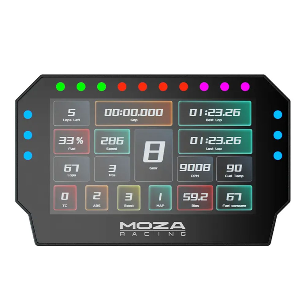 RACING WHEEL ACCESSORIES (อุปกรณ์เสริมพวงมาลัย) MOZA RS072 CM2 HD RACING DASH