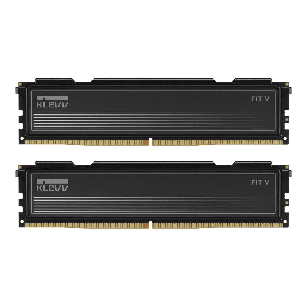 32GB (16GBx2) DDR5 5600MHz RAM (หน่วยความจำ) KLEVV FIT V AMD EXPO & INTEL XMP CL30 - JET BLACK