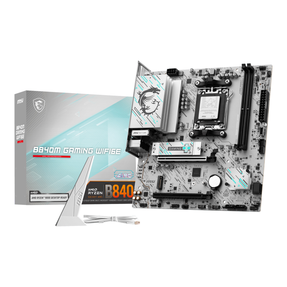 MAINBOARD (เมนบอร์ด) MSI B840M GAMING WIFI6E - AMD SOCKET AM5 DDR5 MICRO-ATX
