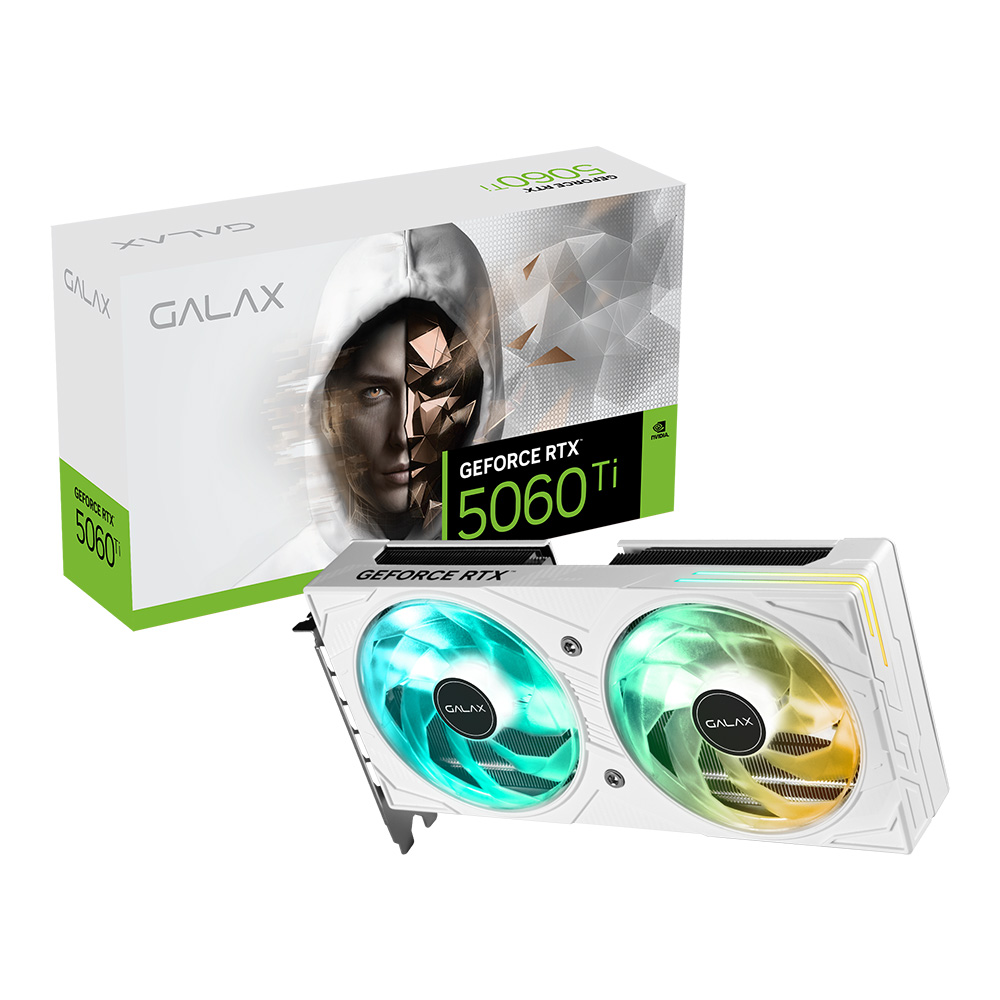 VGA (การ์ดแสดงผล) GALAX GEFORCE RTX 5060 TI EX WHITE - 8GB GDDR7