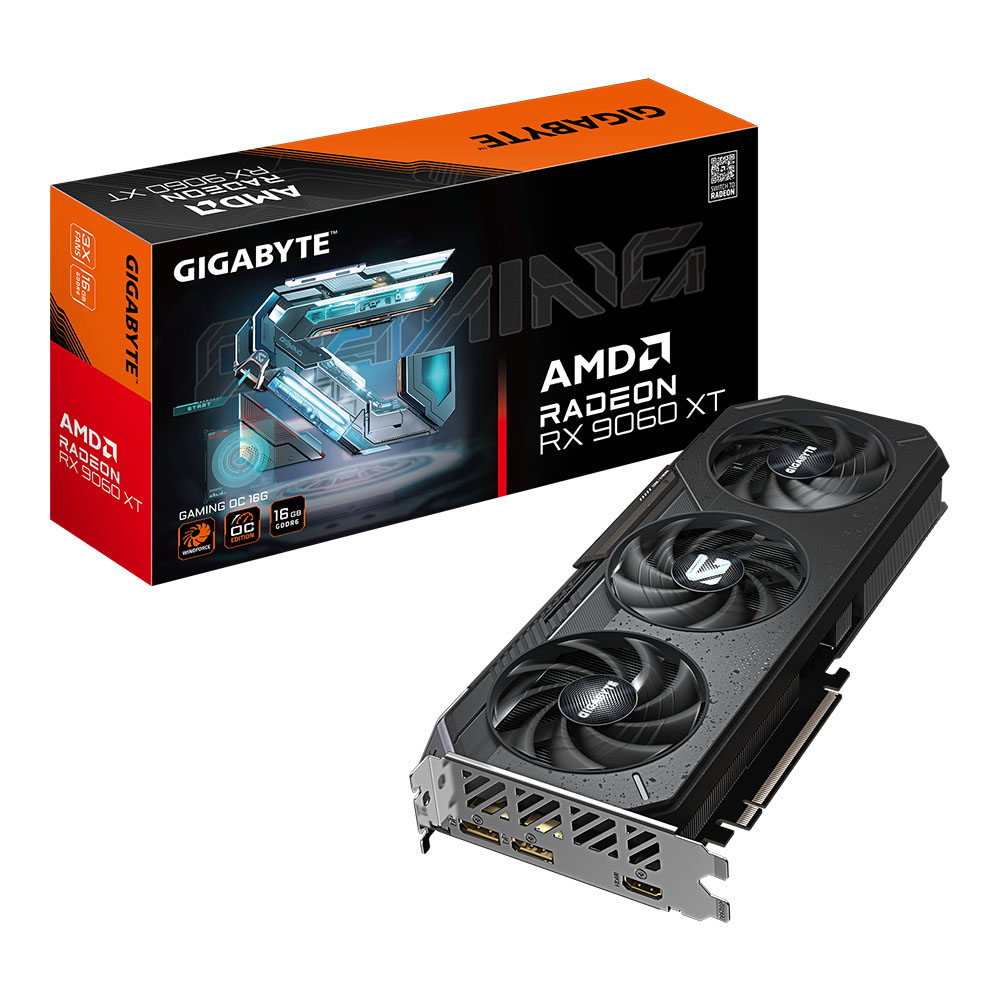Gigabyte Radeon RX 9060 XT Gaming OC 16G - 16GB GDDR6
