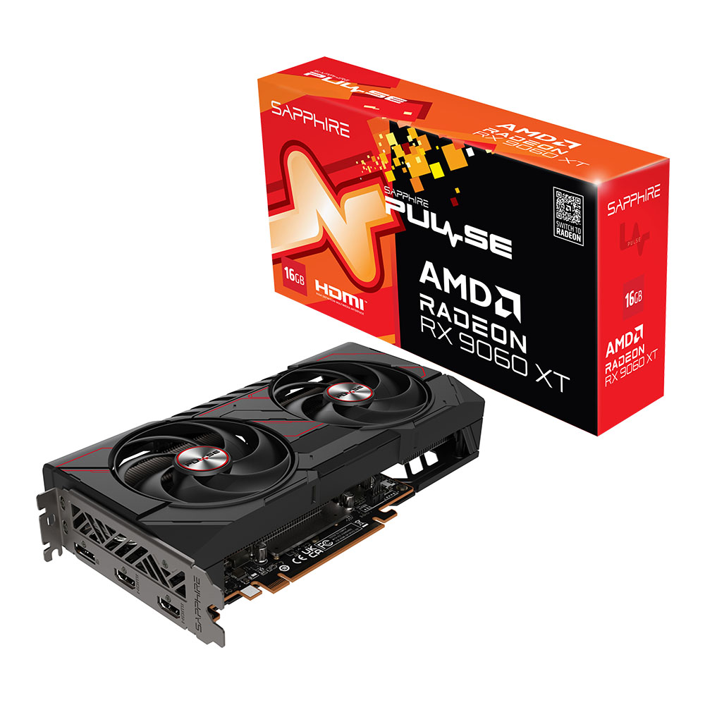 VGA (การ์ดแสดงผล) SAPPHIRE PULSE AMD RADEON RX 9060 XT 16GB - 16GB GDDR6