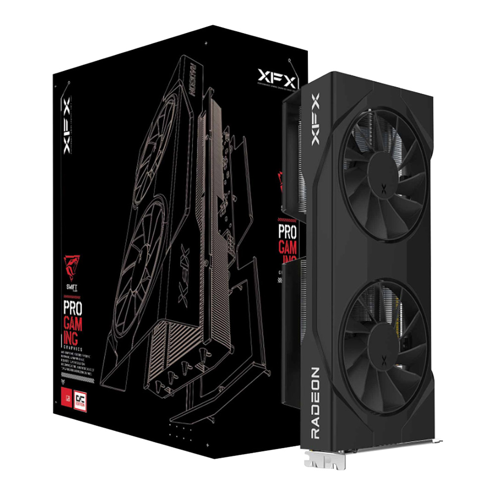 VGA (การ์ดแสดงผล) XFX SWIFT AMD RADEON RX 9060 XT OC GAMING EDITION 8GB - 8GB GDDR6 (RX-96TSW8GBQ)