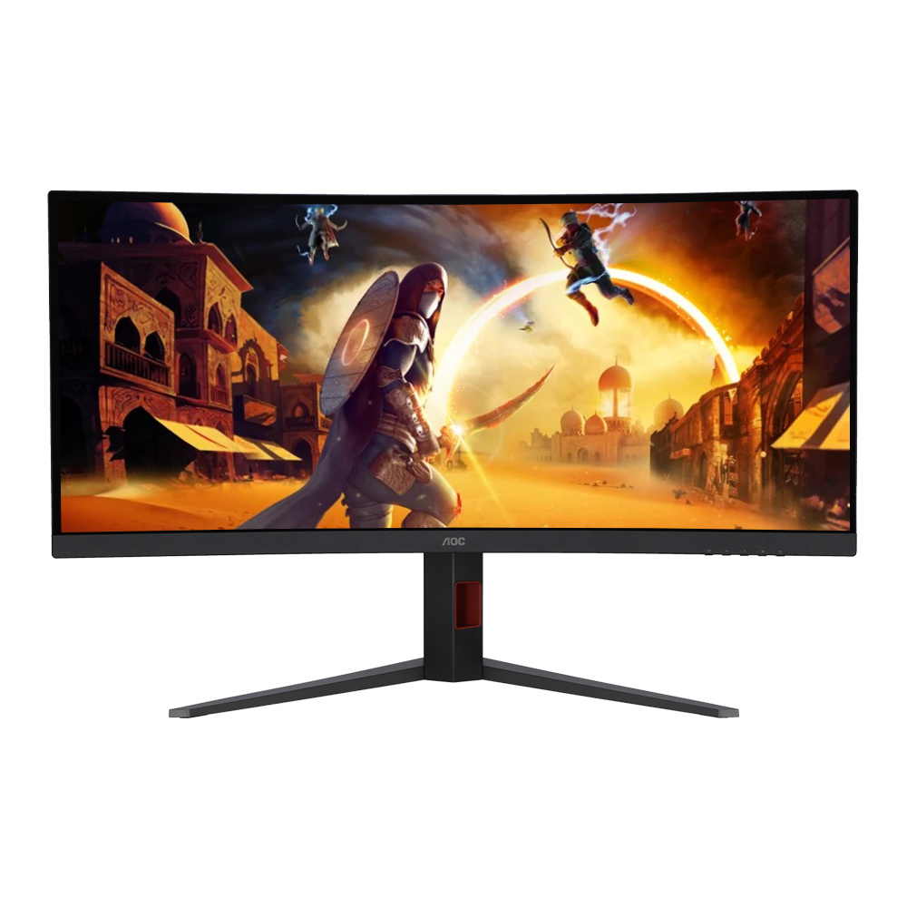 Monitor (จอมอนิเตอร์) AOC CU34G4/67 - 34 Inch VA 2K 180Hz AMD Freesync Premium Curved