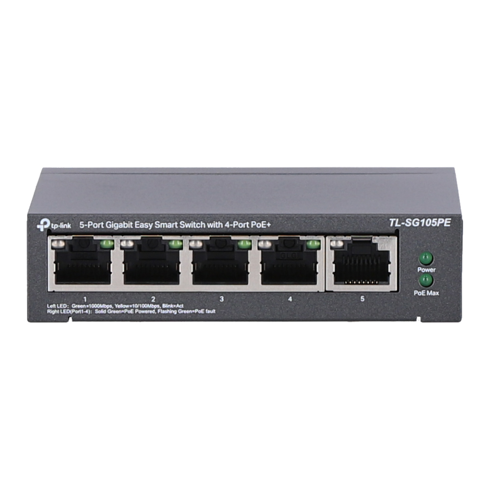SWITCH (สวิตช์) TP-LINK TL-SG105PE 5-PORT GIGABIT EASY SMART SWITCH WITH 4-PORT PoE+
