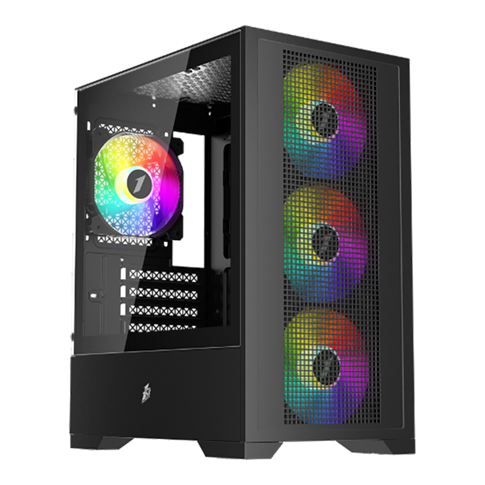 CASE (เคส) 1STPLAYER GO2 - BLACK MICRO-ATX