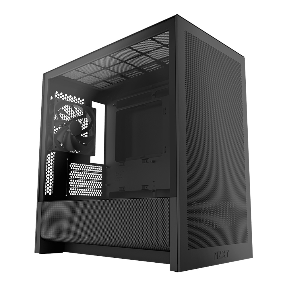 CASE (เคส) NZXT H3 FLOW (2025) - BLACK MICRO-ATX (CC-H31FB-01)