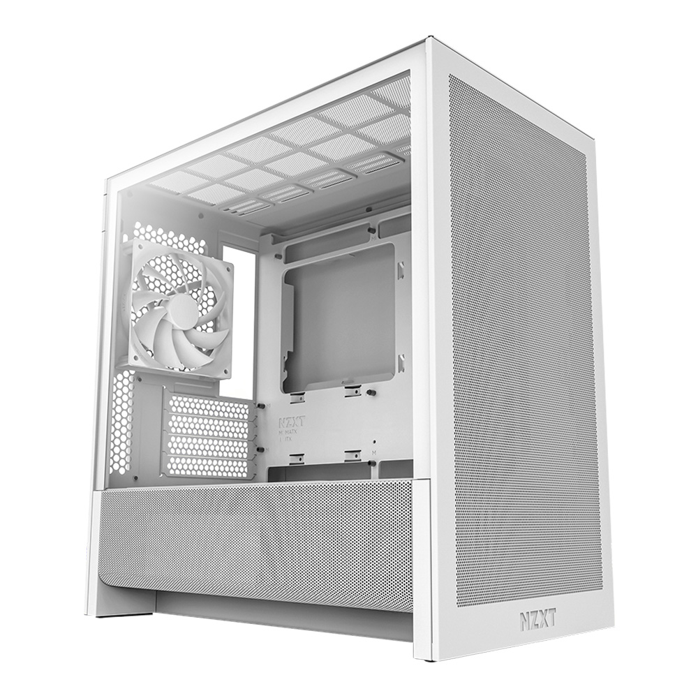 CASE (เคส) NZXT H3 FLOW (2025) - WHITE MICRO-ATX (CC-H31FW-01)