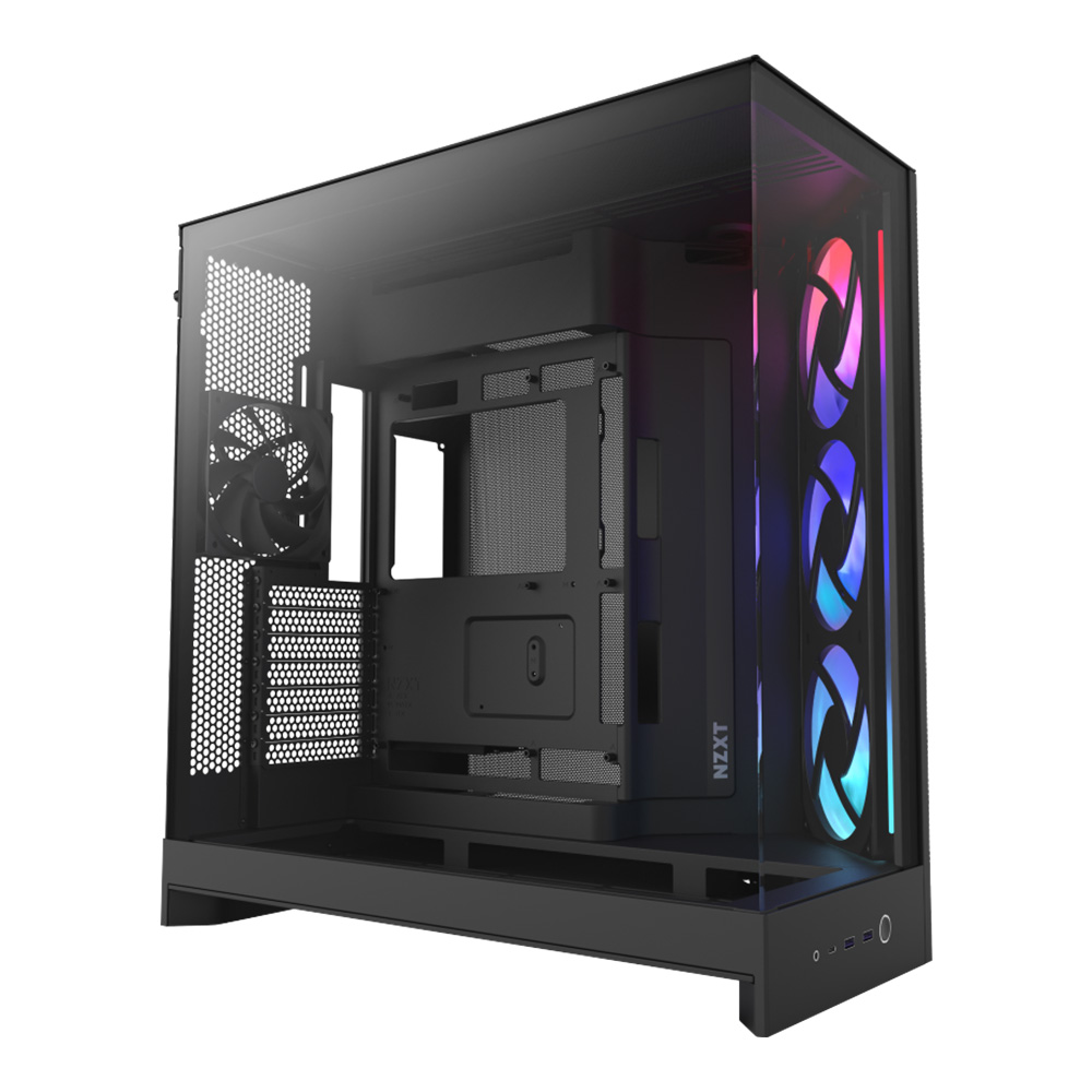 CASE (เคส) NZXT H9 FLOW RGB (2025) - BLACK E-ATX (CM-H92FB-R1)