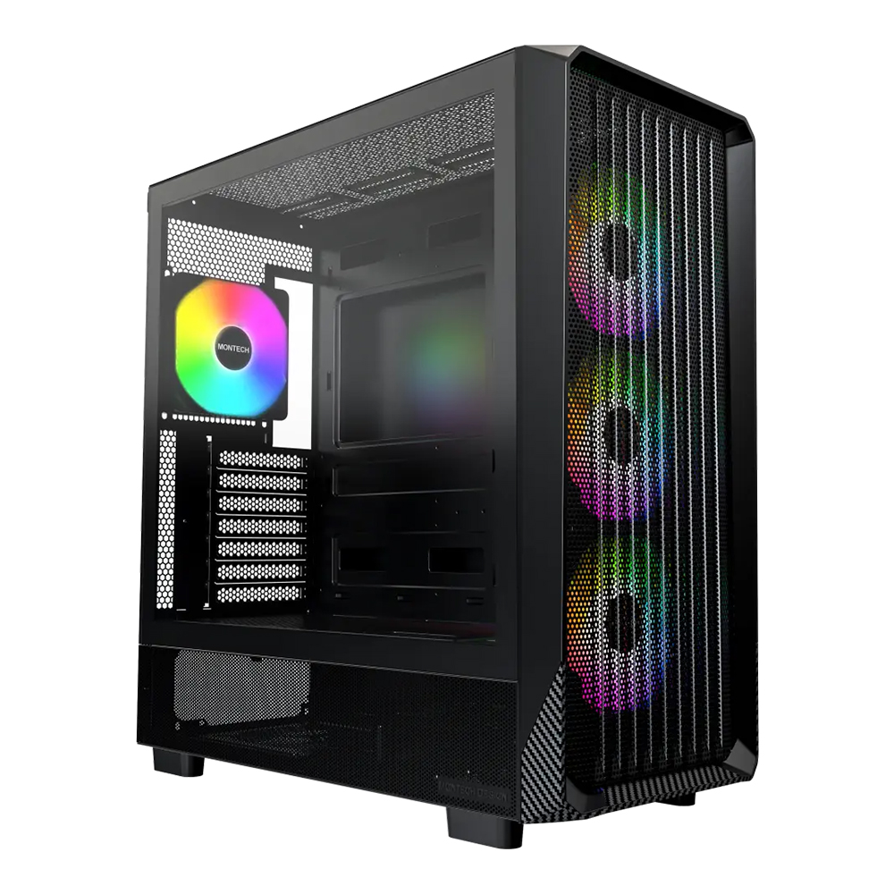 CASE (เคส) MONTECH X5 - BLACK ATX