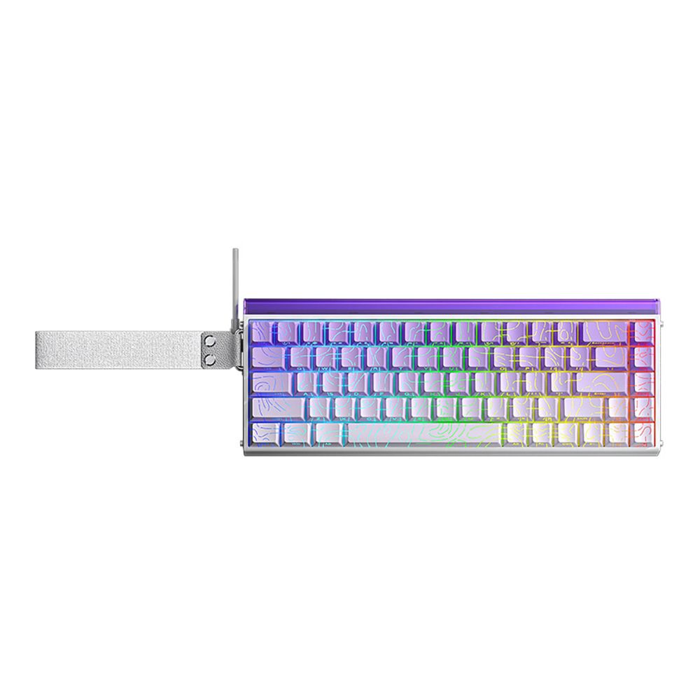 KEYBOARD (คีย์บอร์ด) AULA HERO68HE NEPTUNE MAGNETIC SWITCH RGB - GRADIENT PURPLE
