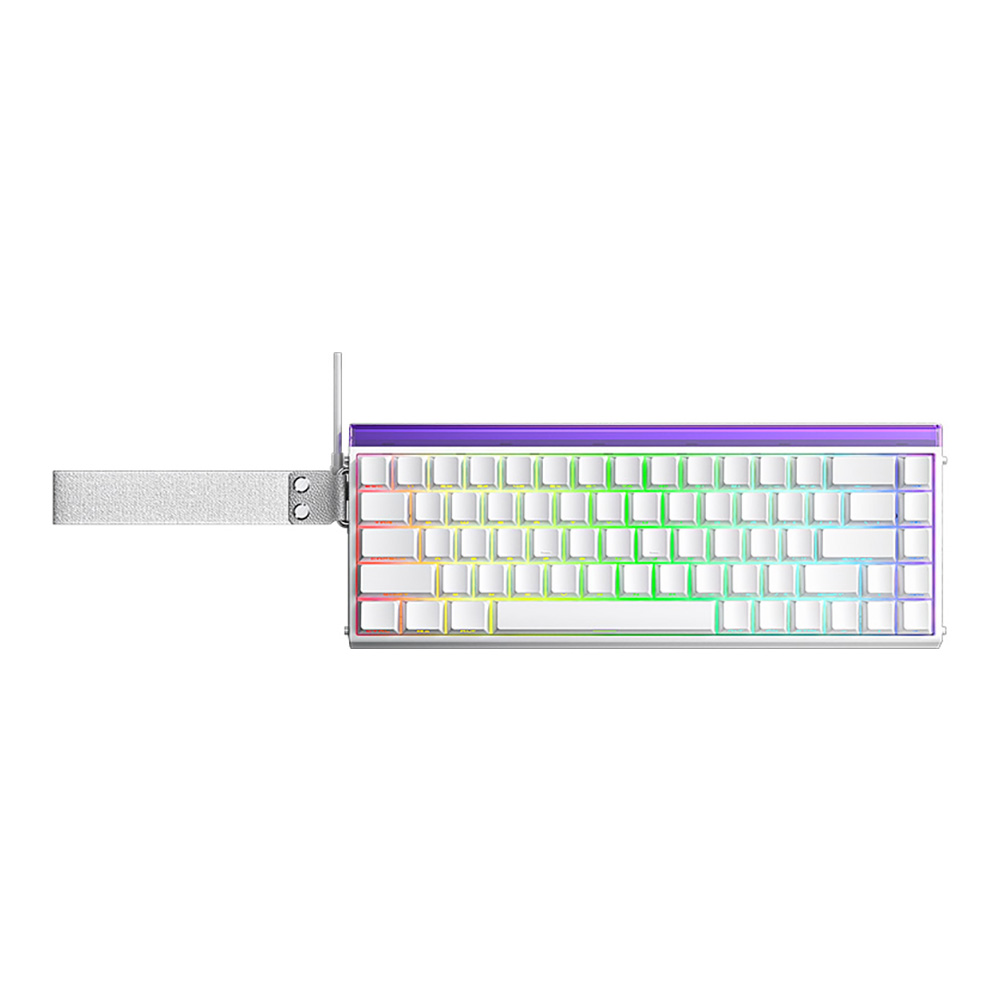KEYBOARD (คีย์บอร์ด) AULA HERO68HE METEOR MAGNETIC SWITCH RGB - WHITE
