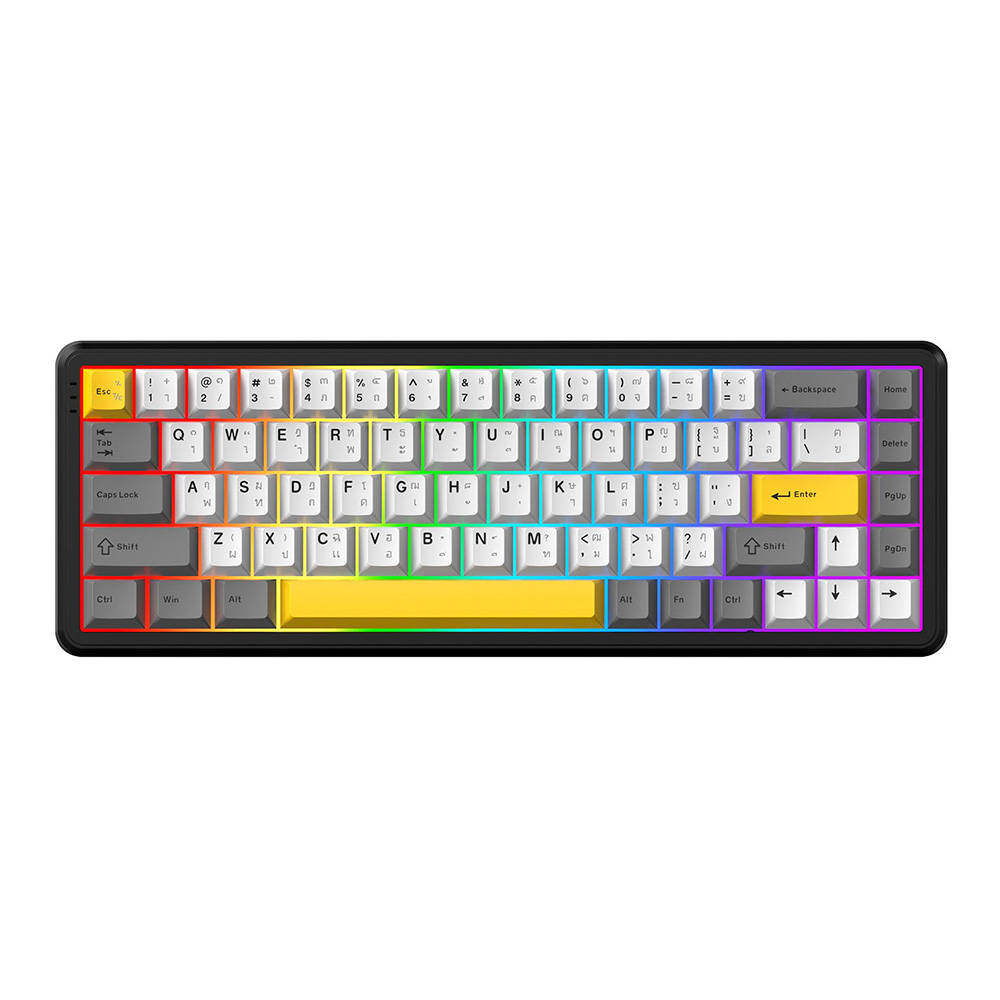 WIRELESS KEYBOARD (คีย์บอร์ดไร้สาย) AJAZZ AK680 MAX (8+1K) MAGNETIC SWITCH RGB EN/TH - STARRY NIGHT
