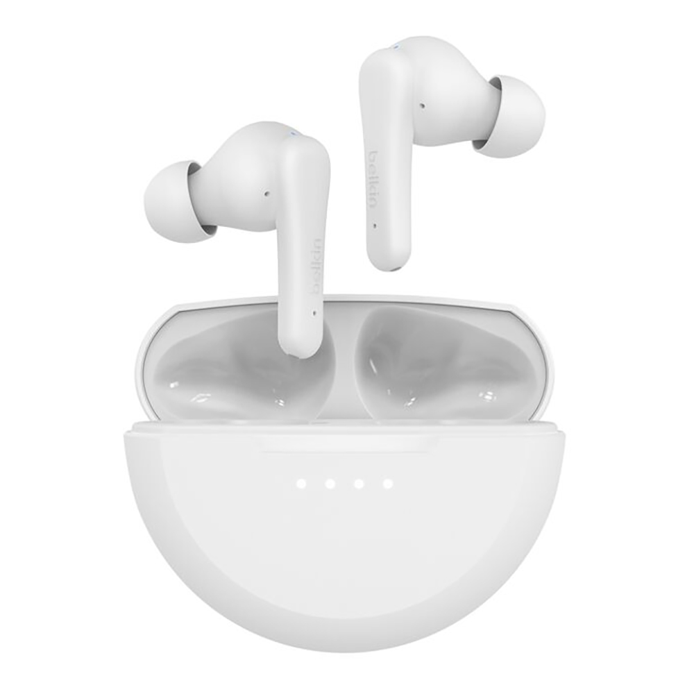 TRUE WIRELESS HEADPHONE (หูฟังทรูไวร์เลส) BELKIN SOUNDFORM RHYTHM - WHITE (AUC012BTWH)