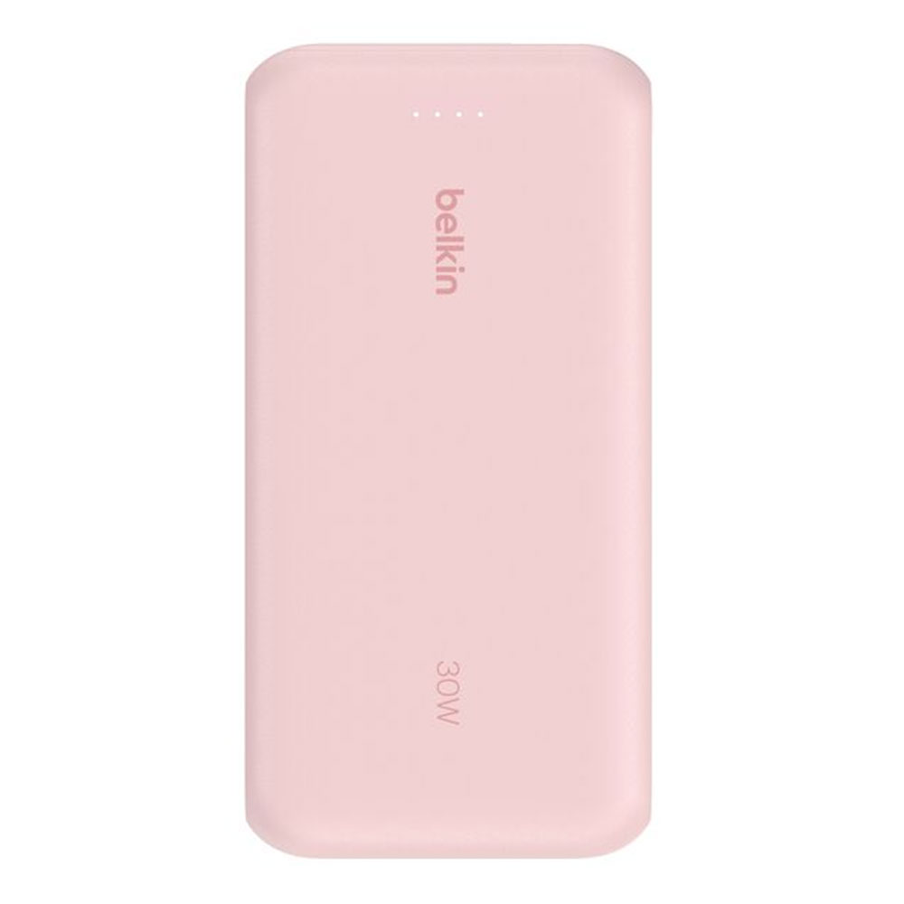 POWER BANK (พาวเวอร์แบงค์) BELKIN WITE INTEGRATED USB-C 20000 mAh - PINK (BPB024FQPK)