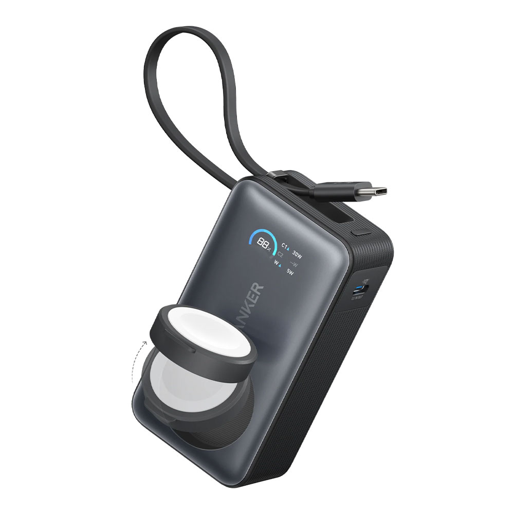 POWER BANK (พาวเวอร์แบงค์) ANKER MAGGO 10000 mAh - BLACK (A1657H11)